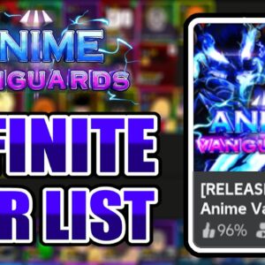 Anime Vanguards Infinite Tier List (Update 8)